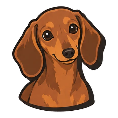 ダックスフンドのイラスト