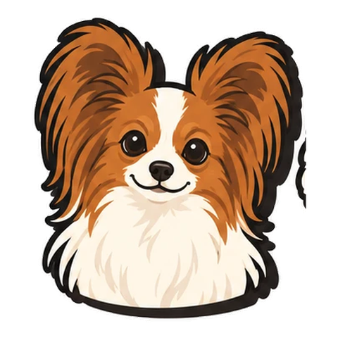 パピヨンのイラスト