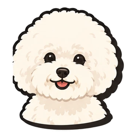 ビションフリーゼのイラスト