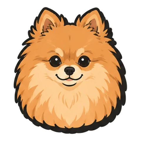 ポメラニアンのイラスト