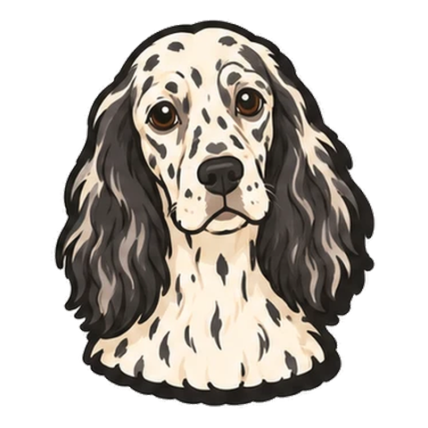 イングリッシュセッターのイラスト