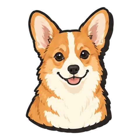 コーギー(ペンブローク)のイラスト