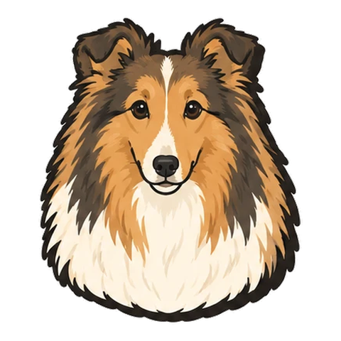 ラフ・コリーのイラスト