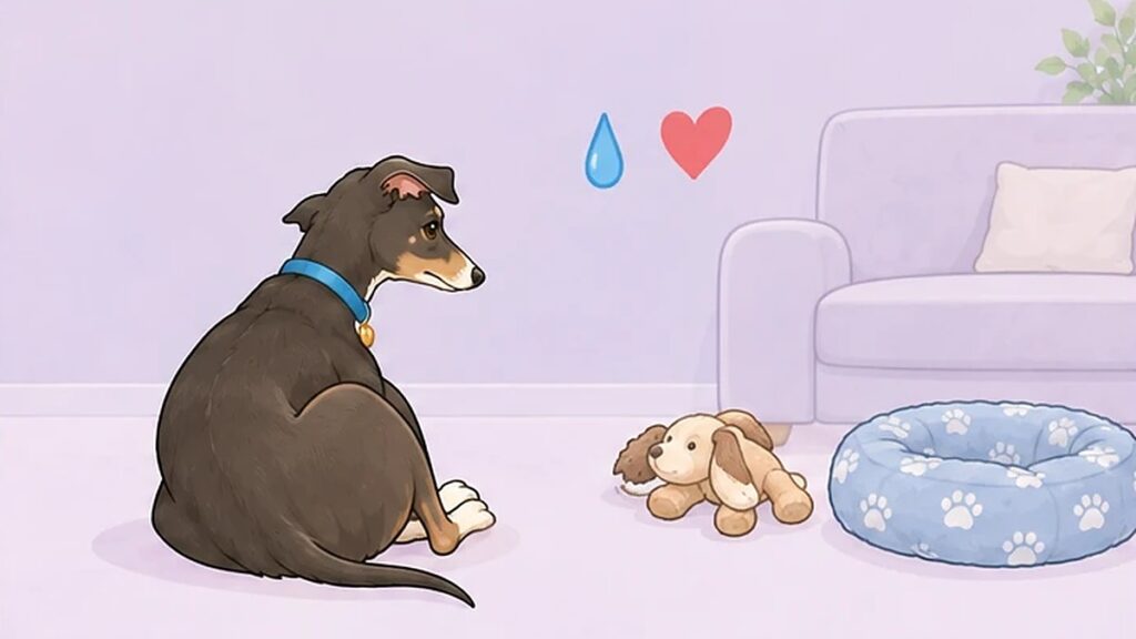 先住犬のストレスサイン