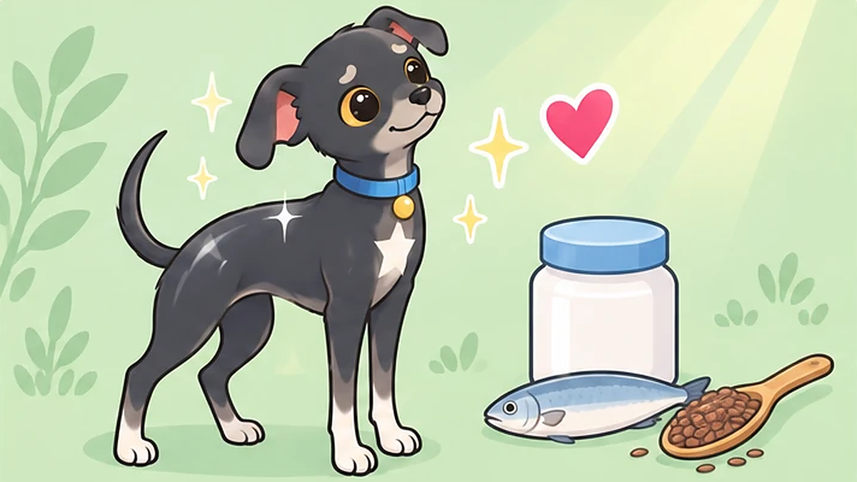 犬の皮膚・被毛ケアのサプリ