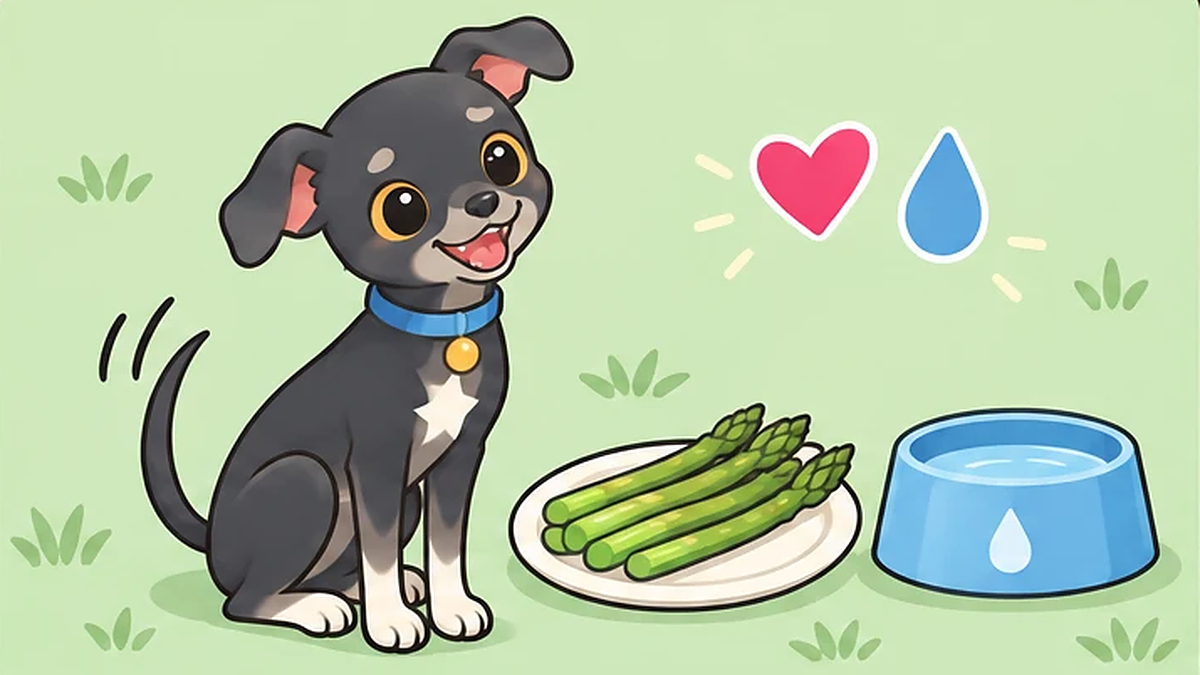 犬はアスパラガスを食べても大丈夫?根元・加熱とおしっこのにおい