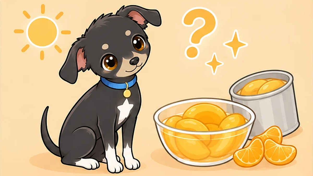 犬にフルーツ缶詰はあげていい？桃缶・みかん缶のシロップの注意