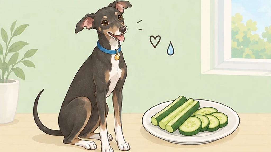 犬にきゅうりをあげても大丈夫？量・切り方・注意点を詳しく解説