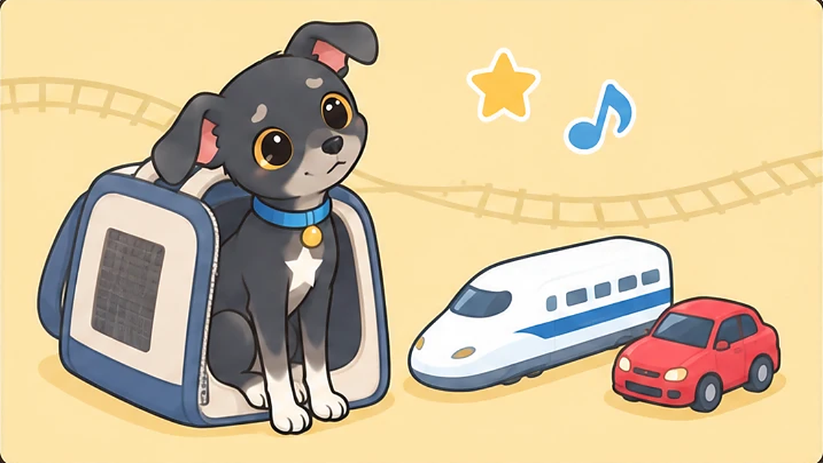 犬と電車・新幹線・車で移動する注意