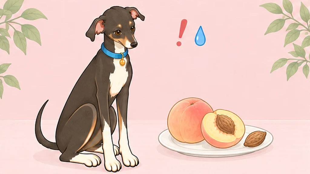 犬が桃の種を食べた！腸閉塞と中毒の危険、症状の出方と受診の目安