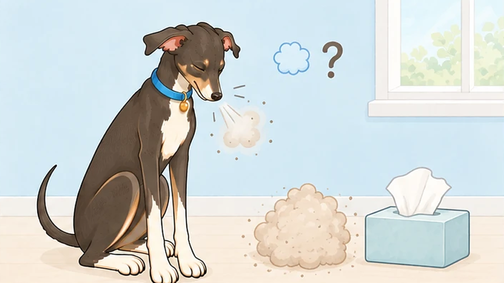犬のくしゃみが止まらない原因とは？逆くしゃみとの違いと動物病院に行くべき目安