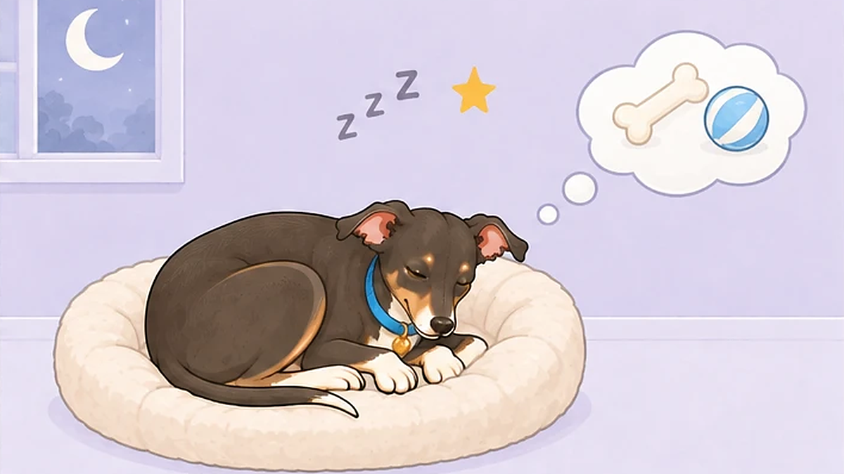 犬が寝てる時に寝言を言うのはなぜ?