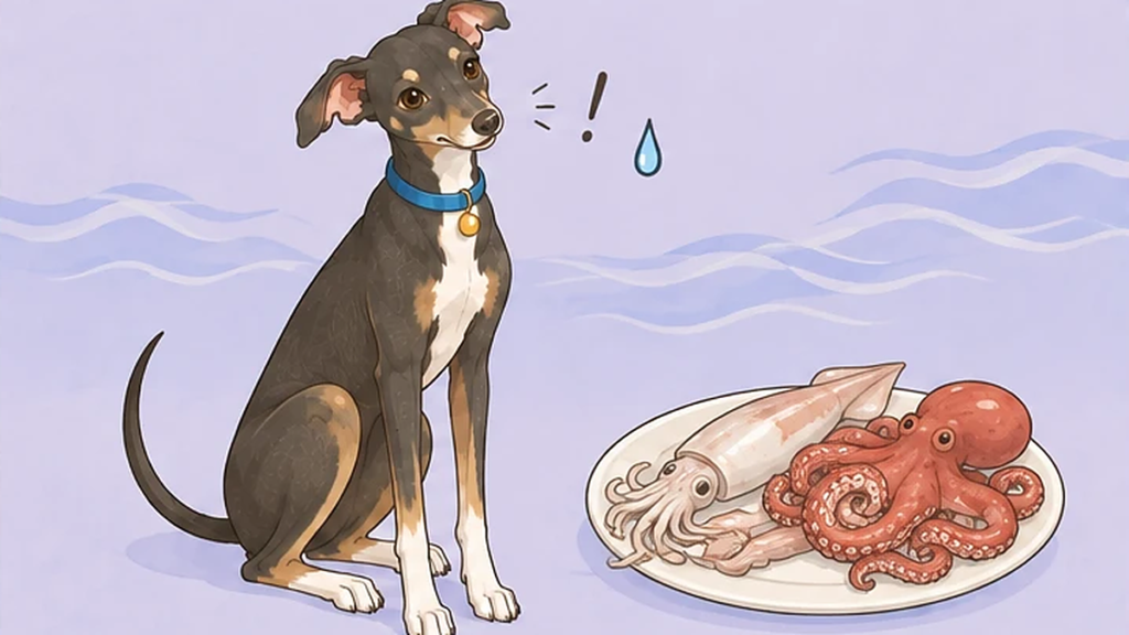 犬に生のイカ・タコはNG