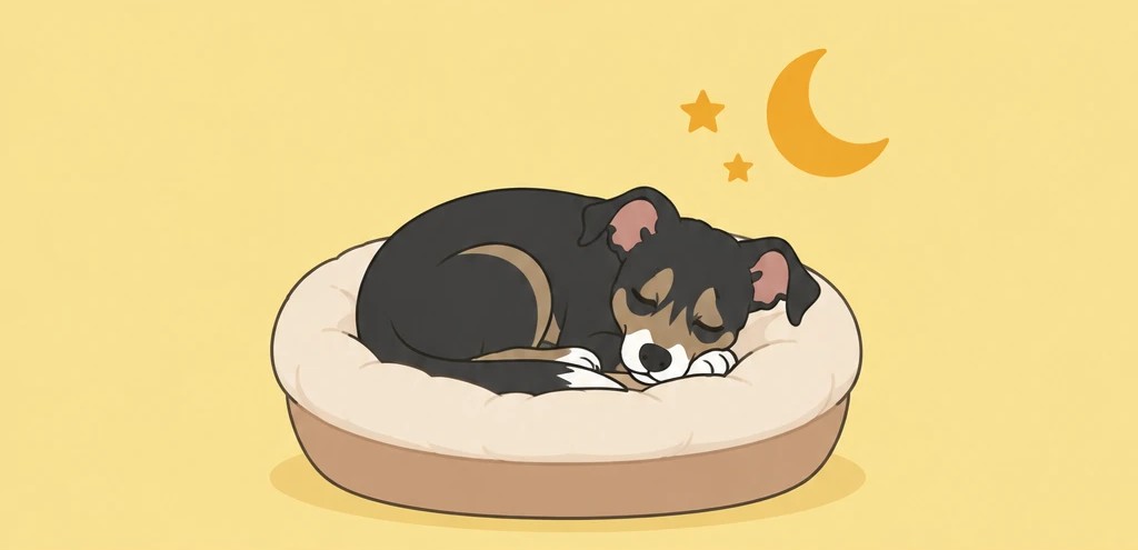 ベッドで眠るルーク隊長のイラスト